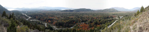 El paisaje desde la subida