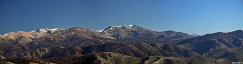 Cordon del Ñireco (cerros Blanco, Challhuaco y Ñireco) y el Ventana